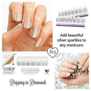 Dripping in Diamonds Color Street Nail Polish Strips